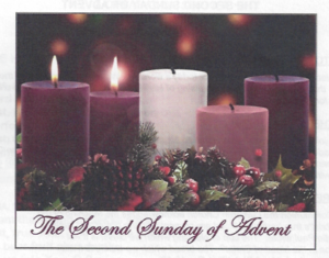 12-04-16-Parable of the Wedding Feast - image: lighted-candles-with-christmas-decorations