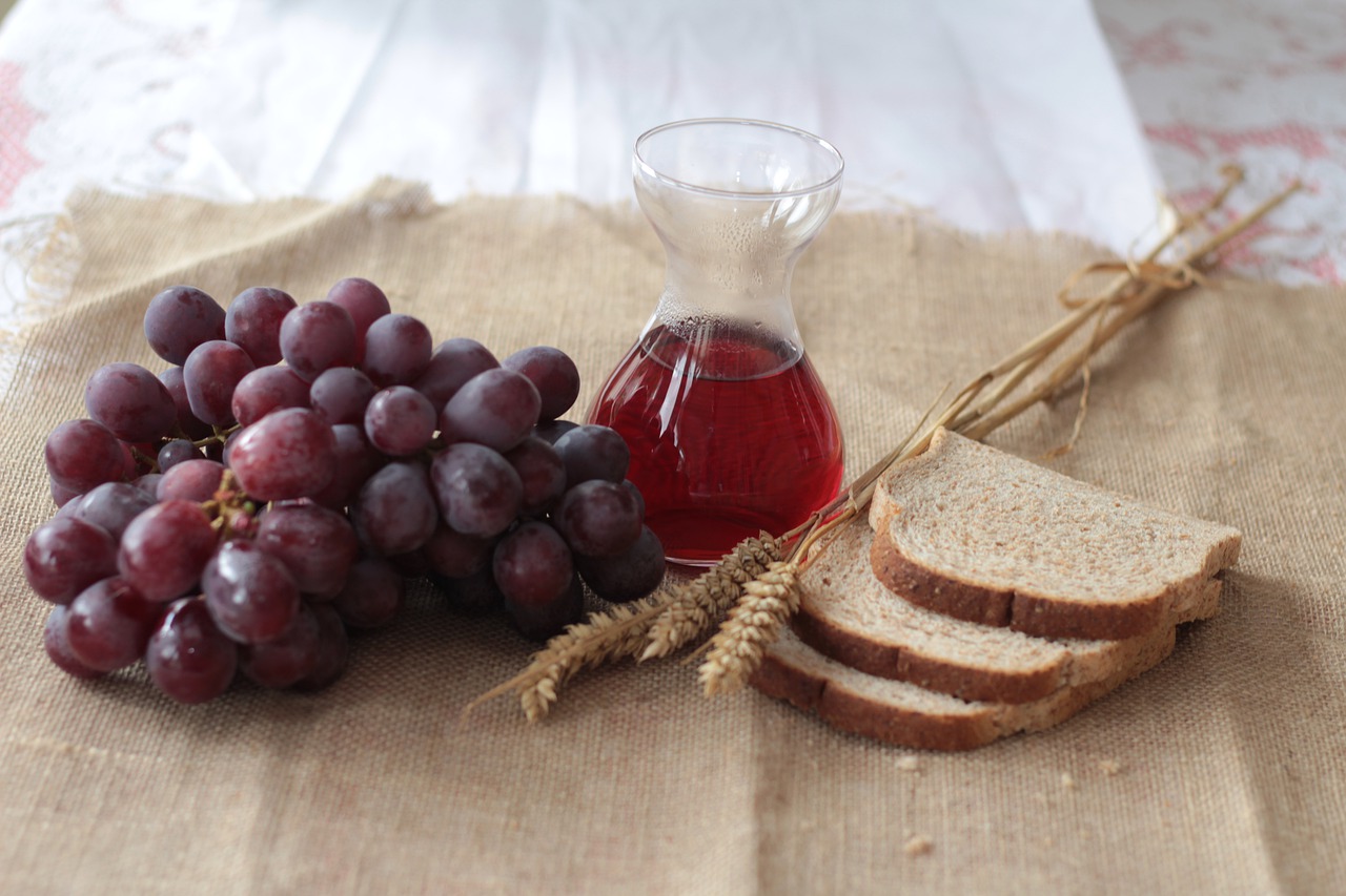grapes-wine-bread-passover-5067642_1280