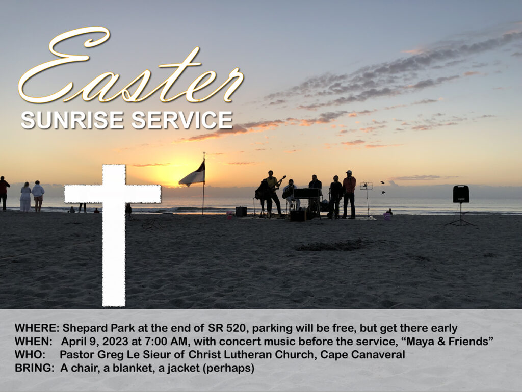 Easter Sunrise Service 700 AM April 09, 2023 at Shepard Park end